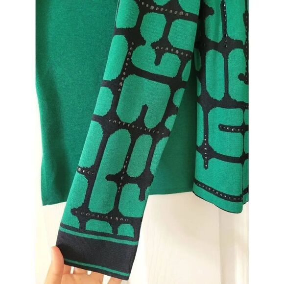 Ming Wang green cardigan and tank set PS - Picture 2 of 12